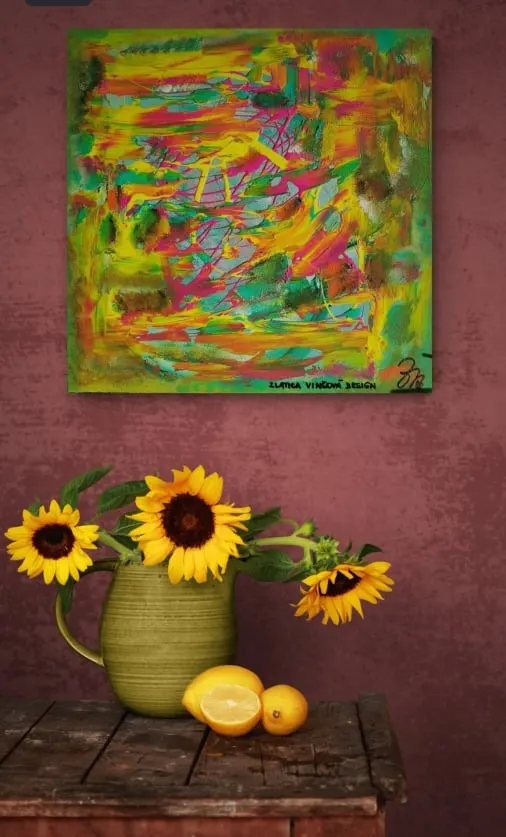 100. obraz  “FAREBNÝ SEN”
50x50cm