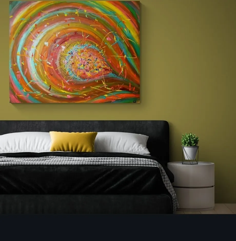 127. obraz  “DÚHOVÝ SVET”
100x80cm