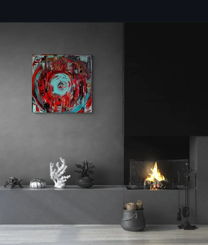 96. obraz  “ ROZHODNUTIE ”
70x70cm