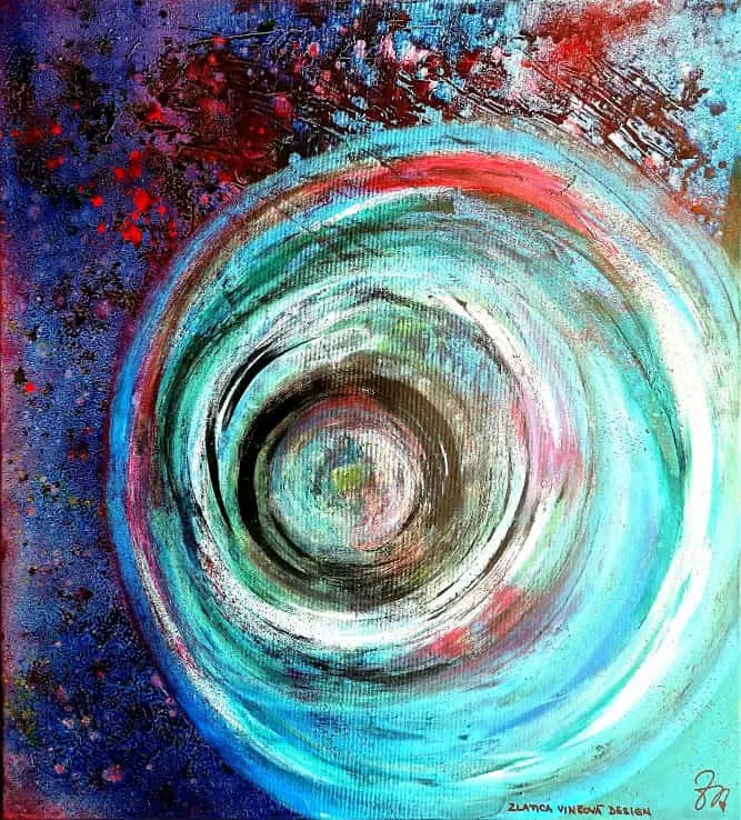 90. obraz VO VÍRE POCITOV
90x100cm