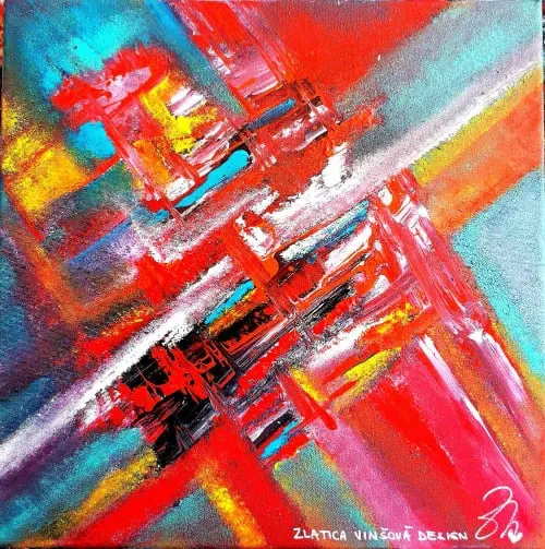 101. obraz  “KRIŽOVATKY ŽIVOTOV”
50x50cm