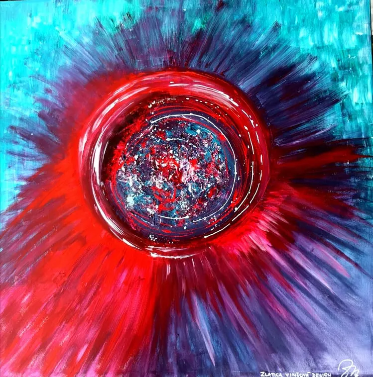 67. obraz OSUDOVÉ OBJATIE
100x100cm