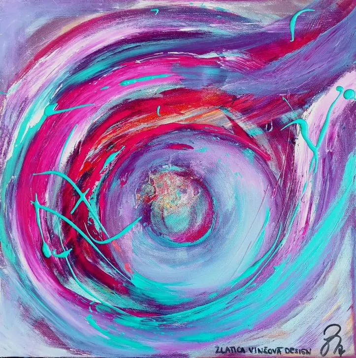 132. obraz “DÚHOVÝ POHĽAD”
50x50cm