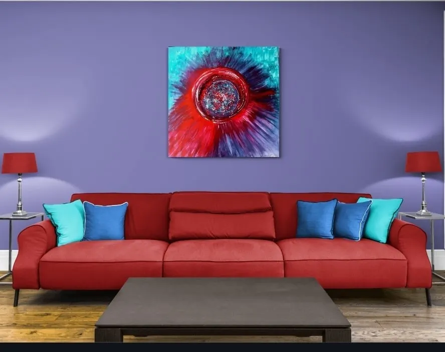 67. obraz OSUDOVÉ OBJATIE
100x100cm