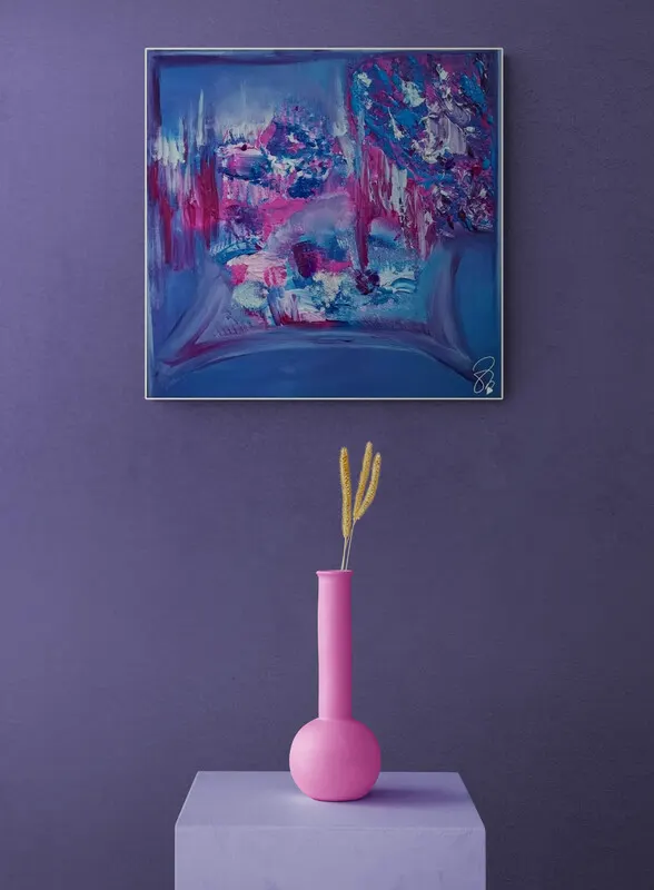 38. obraz-ZA HRANICOU STRETNUTÍ 55x55cm