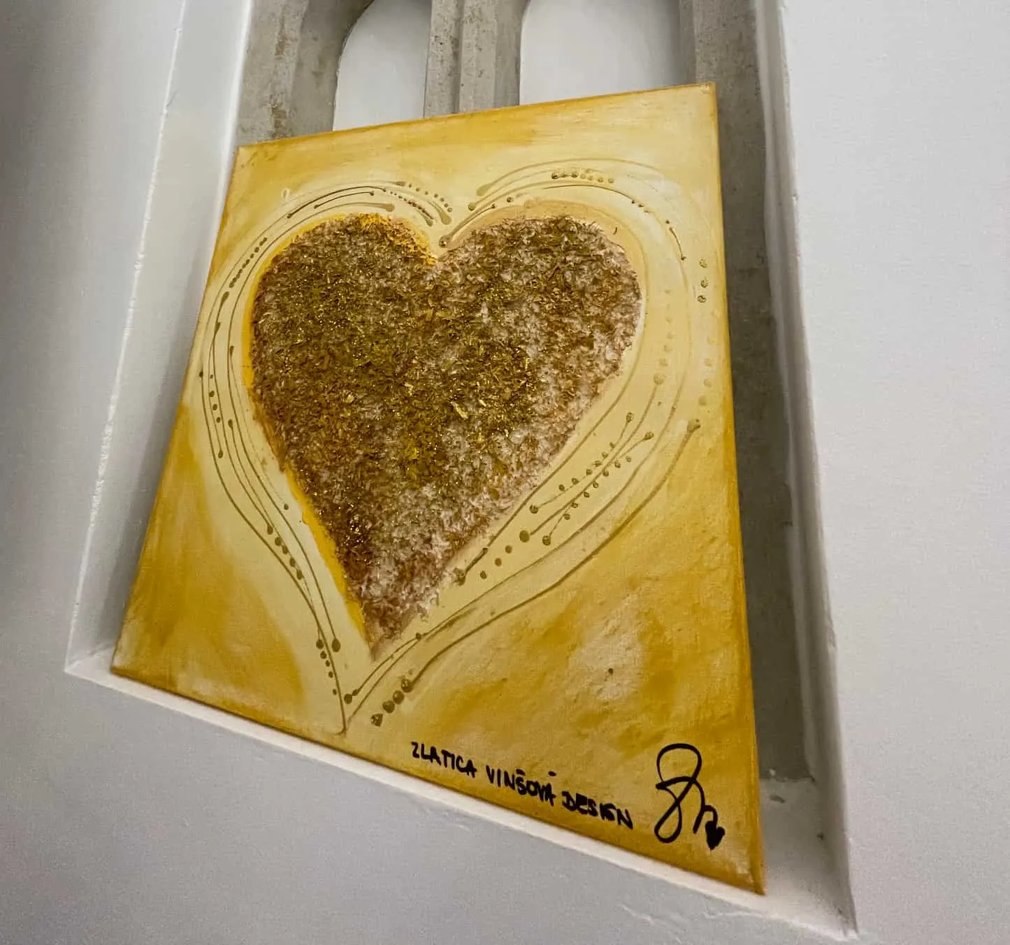 141. obraz “ZLATÉ SRDIEČKO”
50x50cm